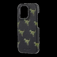 iPhone 16 Pro Coach Leather Slim Wrap Case - Repeat Rexy