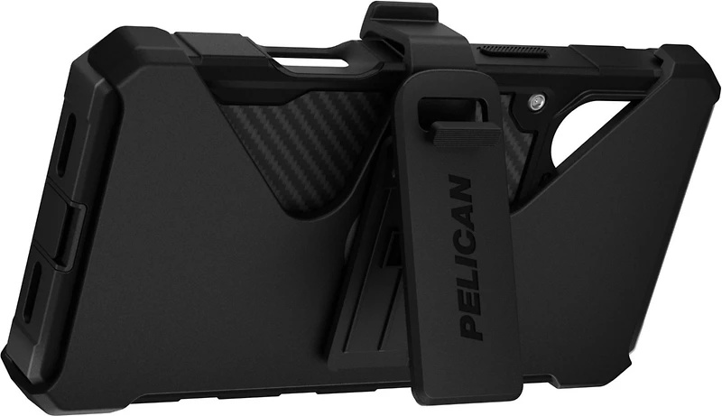 iPhone 17 Pro Max Pelican Shield MagSafe w/Holster Case - Carbon Fiber