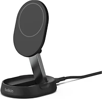 Belkin WIA008ttBK Chargeur sans Fil Convertible Qi2 15W Pad/Socle avec MagSafe Noir
