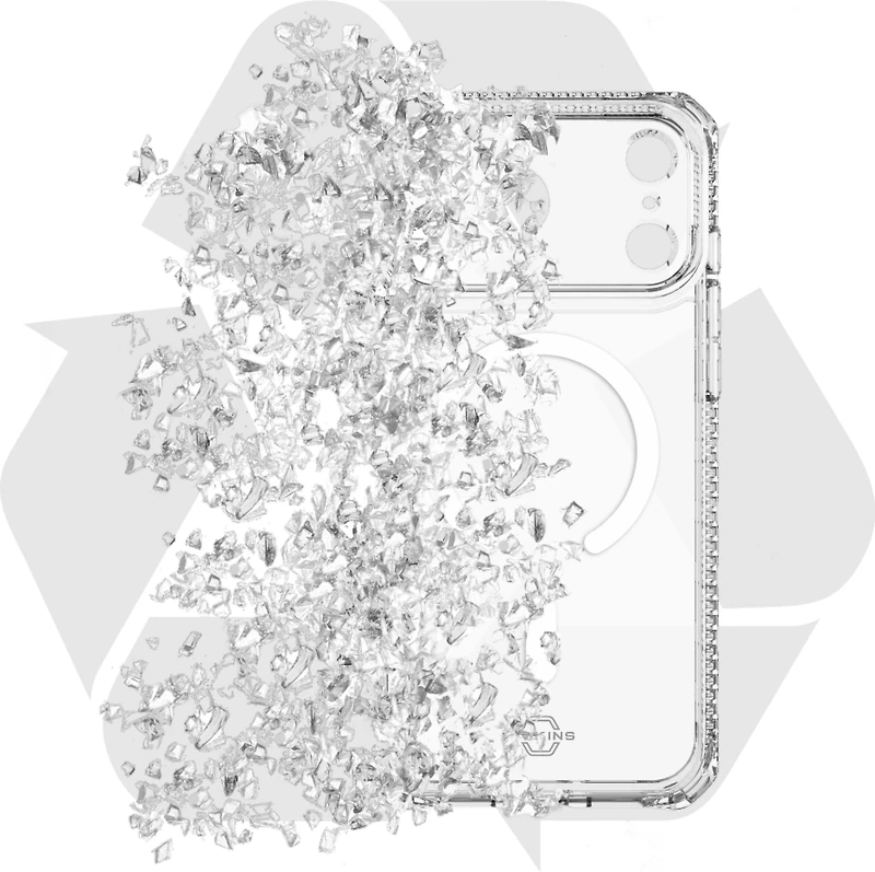 ITSKINS AP7XHMACRTRSP Étui Hybrid_R MagSafe Clear pour iPhone 17 Pro
