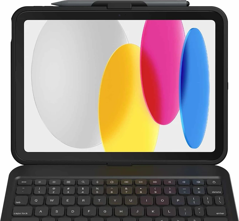 ZAGG - Tough Keys Keyboard and Case Black for iPad 11 2025 (11th Gen)/iPad 10.9 2022 (10th Gen)