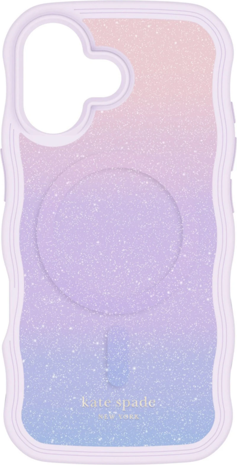 Kate Spade KS057412 Étui Wavy MagSafe Opal Glitter pour iPhone 17
