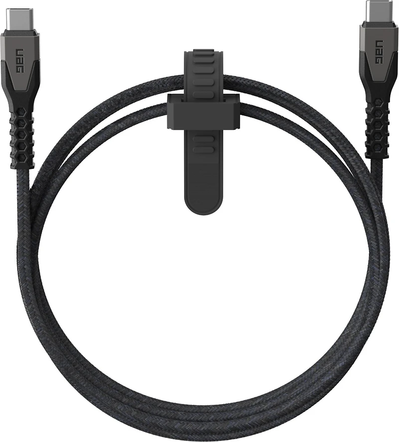Urban Armor Gear Uag - Rugged Kevlar Usb C To Usb C 5ft Power Cable - Black And Grey