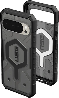 UAG 614470113140 Étui Robuste Pathfinder Clear avec Magnet Ash/Noir pour Google Pixel 10 Pro XL