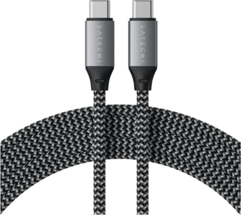 Satechi - Usb C To Usb C 100w Cable 6.5ft - Space Gray