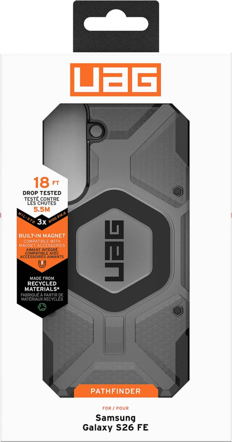 Samsung Galaxy S26 FE UAG Pathfinder Clear w/Magnet Case - Ash/Black