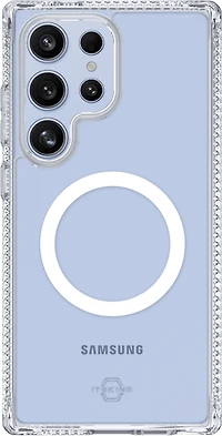 ITSKINS SGZUHMACRTRSP Étui Hybrid_R Clear Compatible avec MagSafe Transparent pour Samsung Galaxy S25 Ultra