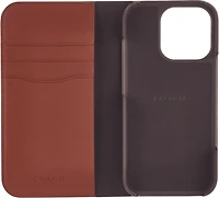 iPhone 16 Pro Coach Folio Signature C Case - Tan
