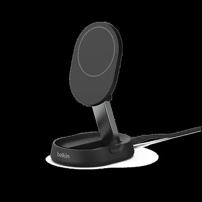 15W Wireless Charging Qi2 Convertible Pad/Stand with MagSafe Black