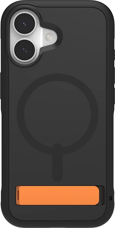 iPhone 17 ZAGG Graphene Sedona Snap Kickstand Case - Flood Black/Orange