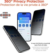 iPhone Air HyperGear 4-way Privacy Glass Screen Protector w/Installation Applicator Tray