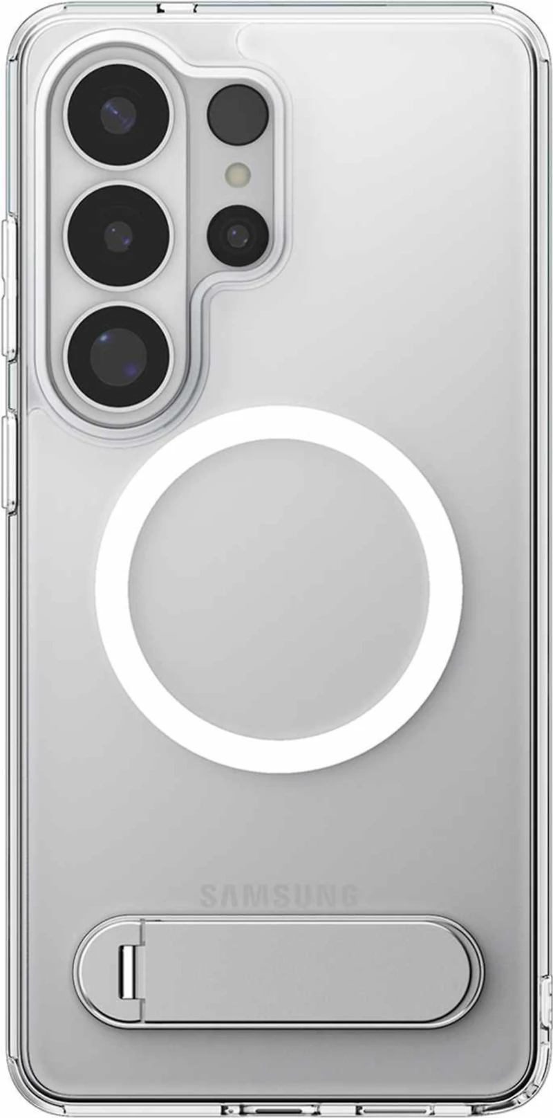 Spigen - Étui Slim Armor Essential S avec aimants, blanc transparent, pour Samsung Galaxy S26 Ultra