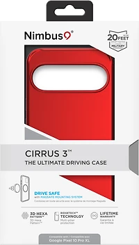 Nimbus9 N9C3MSGOOGPL10PXLCR Étui Cirrus 3 MagSafe Crimson pour Google Pixel 10 Pro XL
