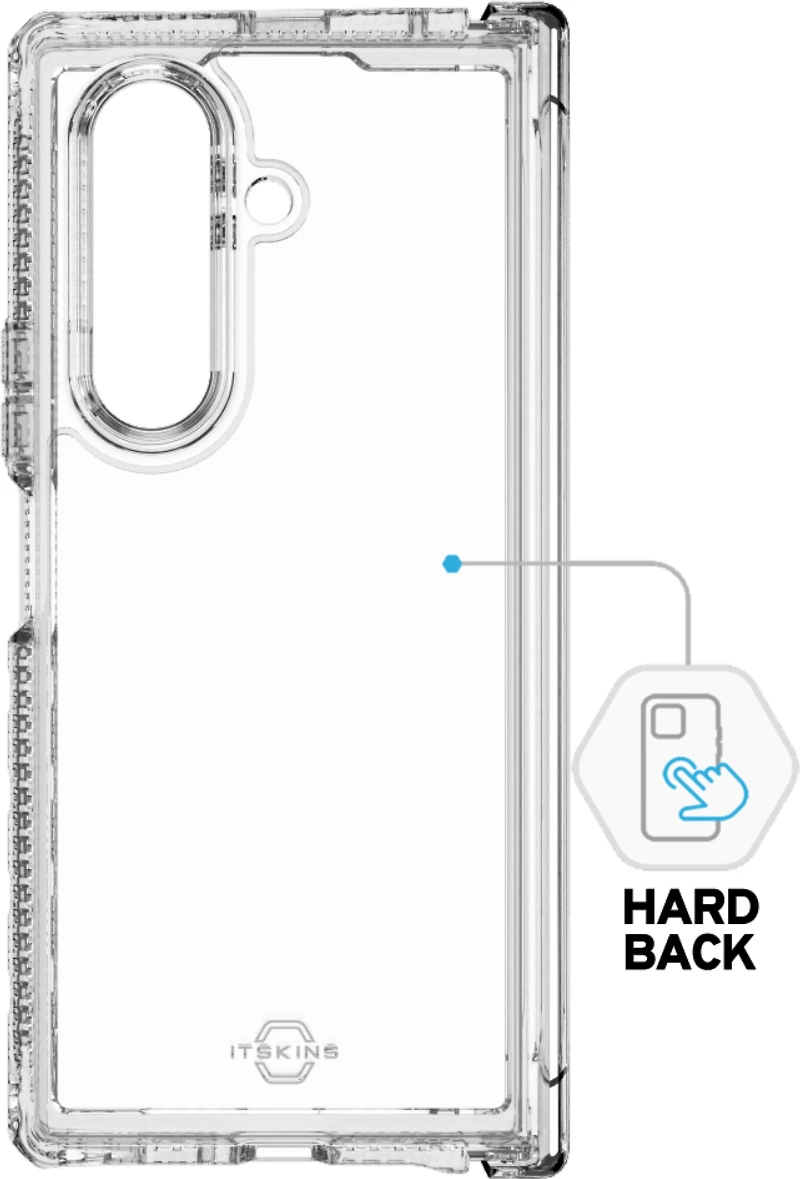 Hybrid_R Case Hinge Clear for Samsung Galaxy Z Fold7 - Clear