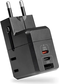 LOGiiX World Traveler Lite II 25W Travel Adapter (2025) - Black