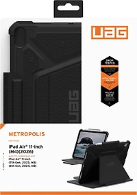 iPad Air 11-in M4/M3/M2 UAG Metropolis Tact.Armr - Black