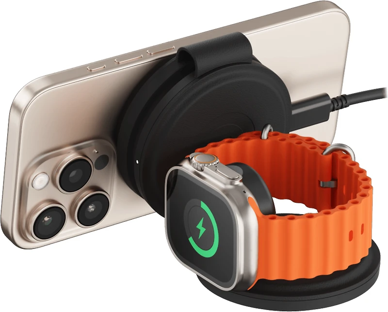 Satechi - On The Go 3 in 1 Wireless Charger - Black