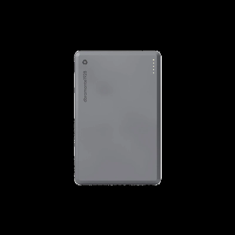 DBRAMANTE1928 RE-CHARGE SLIM MAGSAFE FAST CHARGE POWER BANK- 5,000 MAH Transparent