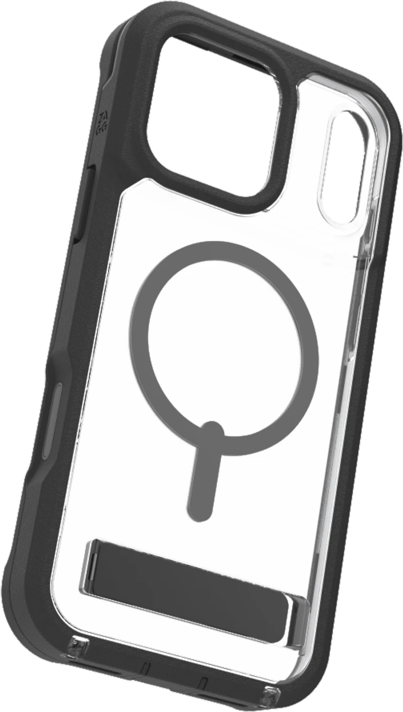 ZAGG - Rainier Snap Case with Kickstand for Apple iPhone 17 Pro Max - Black