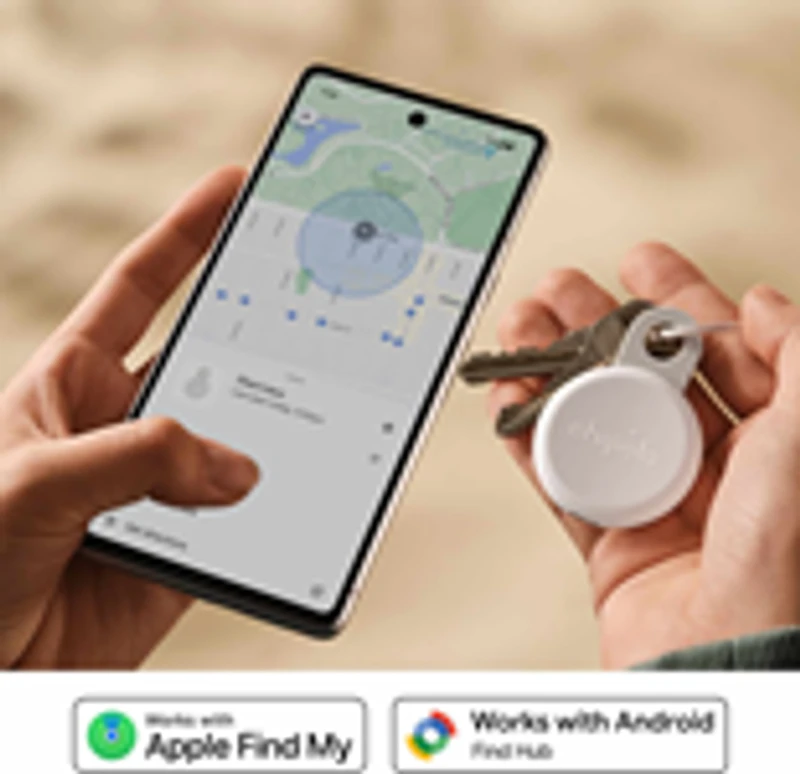 Chipolo RSO0000001001 LOOP Balise de Suivi (Compatible avec Find Hub d’Android ou Apple Find My) Craie