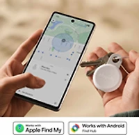 Chipolo RSO0000001001 LOOP Balise de Suivi (Compatible avec Find Hub d’Android ou Apple Find My) Craie