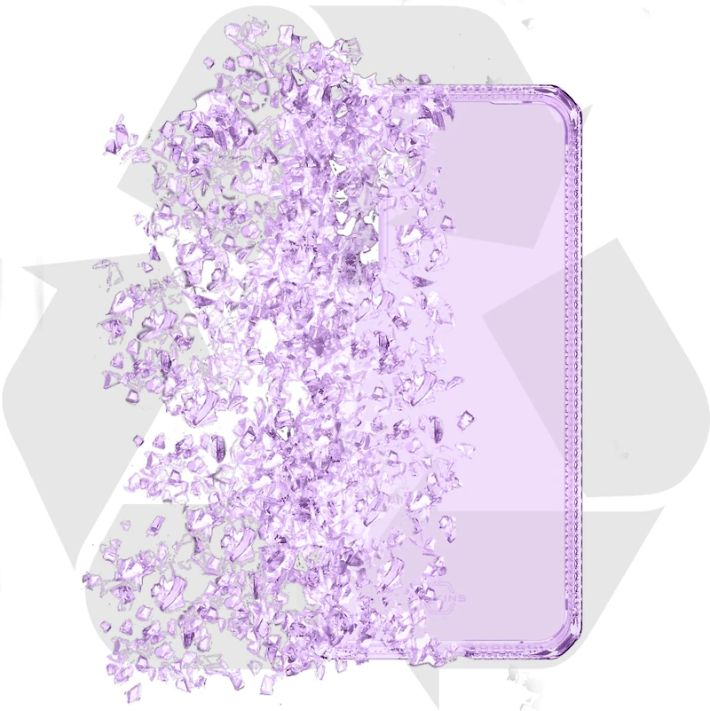 ITSKINS SGZRSPECMLIPP Étui Spectrum_R Clear Violet Clair pour Samsung Galaxy S25