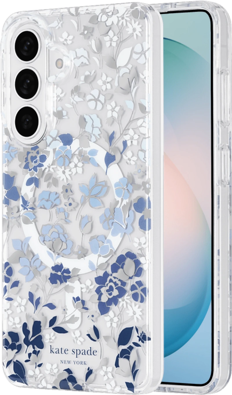 Kate Spade - Protective Case w/Magnets Flowerbed Blue for Samsung Galaxy S26