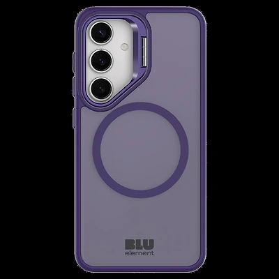 Blu Element BECKS25DV1 Étui Chromatic Kick Compatible avec Magnets Violet Foncé pour Samsung Galaxy S25