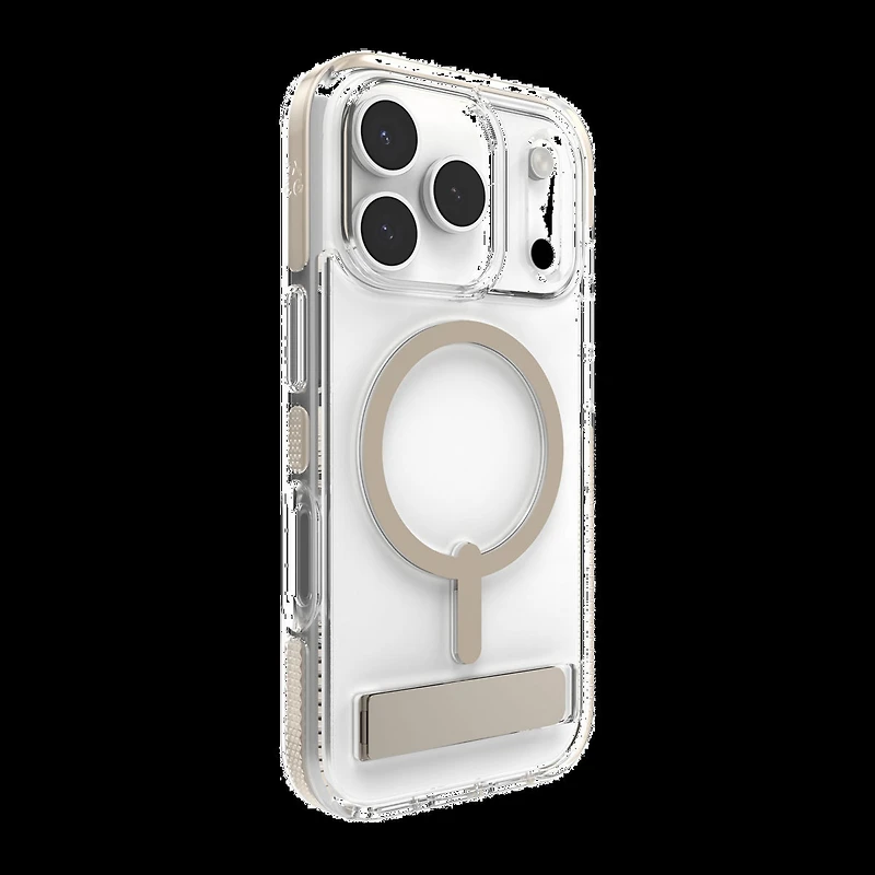 iPhone 17 Pro ZAGG Graphene Santa Cruz Snap Kickstand Case - Titanium
