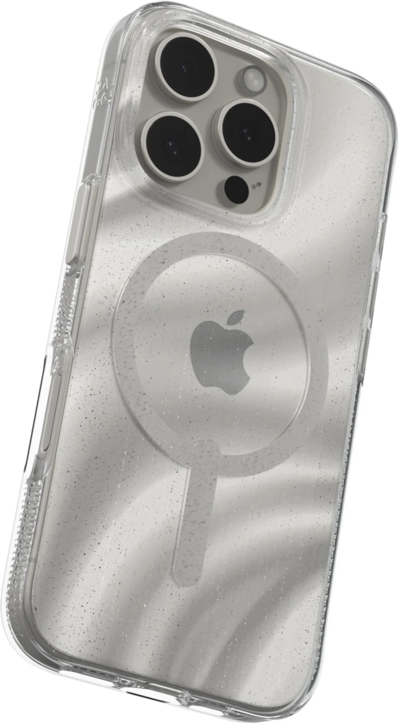 iPhone 16 Pro ZAGG Graphene Milan Snap Case - Swirl Glitter