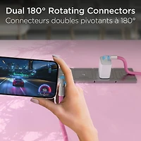 HyperGear 12 ft. 360cm USB-C to USB-C Chunky 180 Rugged Cable w/Rotating Connectors