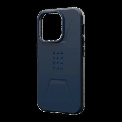 Étui Civilian compatible avec MagSafe de UAG  – iPhone 15 Pro, bleu (Mallard)