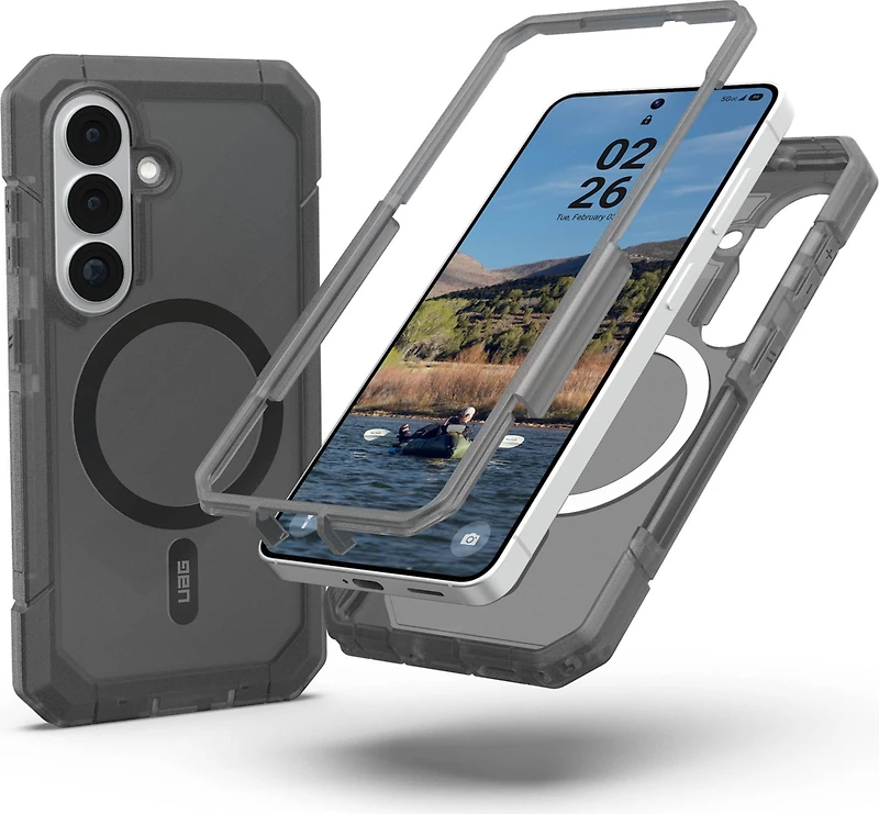 Samsung Galaxy S25 UAG Pathfinder Clear w/Magnets Case - Ash