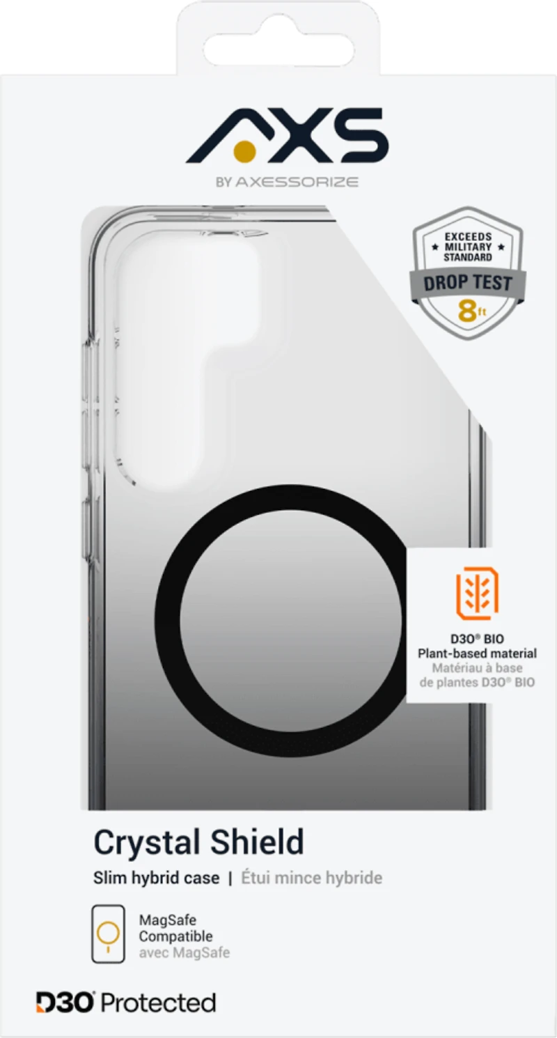 AXS Crystal Shield D3O® Magsafe Compatible Samsung Galaxy S25 | Smoke Gradient