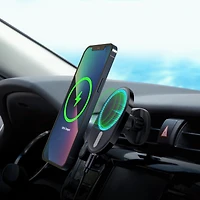 HyperGear chargeur magnétique sans fil pour l’auto avec pince à grille de ventilation, noir
