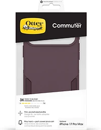 OtterBox 7798344 Étui Commuter MagSafe avec Contrôle de la Caméra Trailhead (Violet) pour iPhone 17 Pro Max