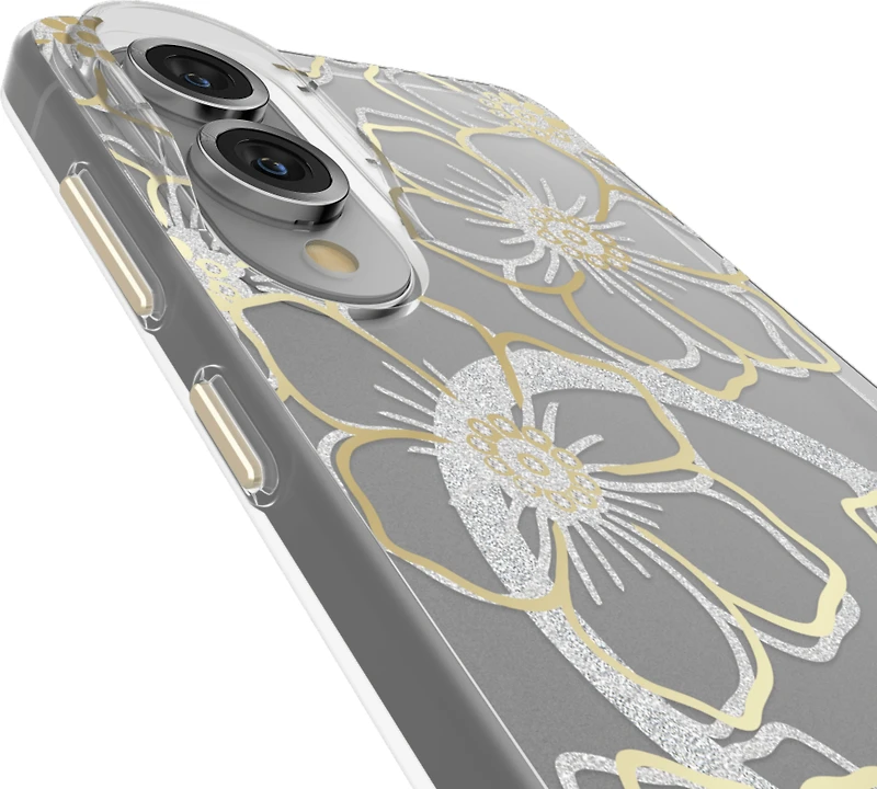 Samsung Galaxy S25 Edge Case-Mate Floral Gems Case w/Magnets - Gold