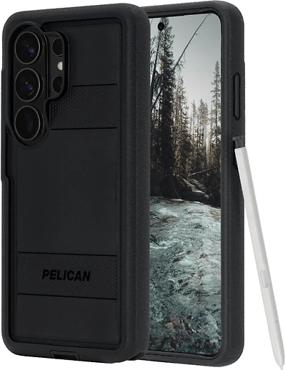 Pelican - Voyager Case with Magnet and Holster for Samsung Galaxy S26 Ultra - Black