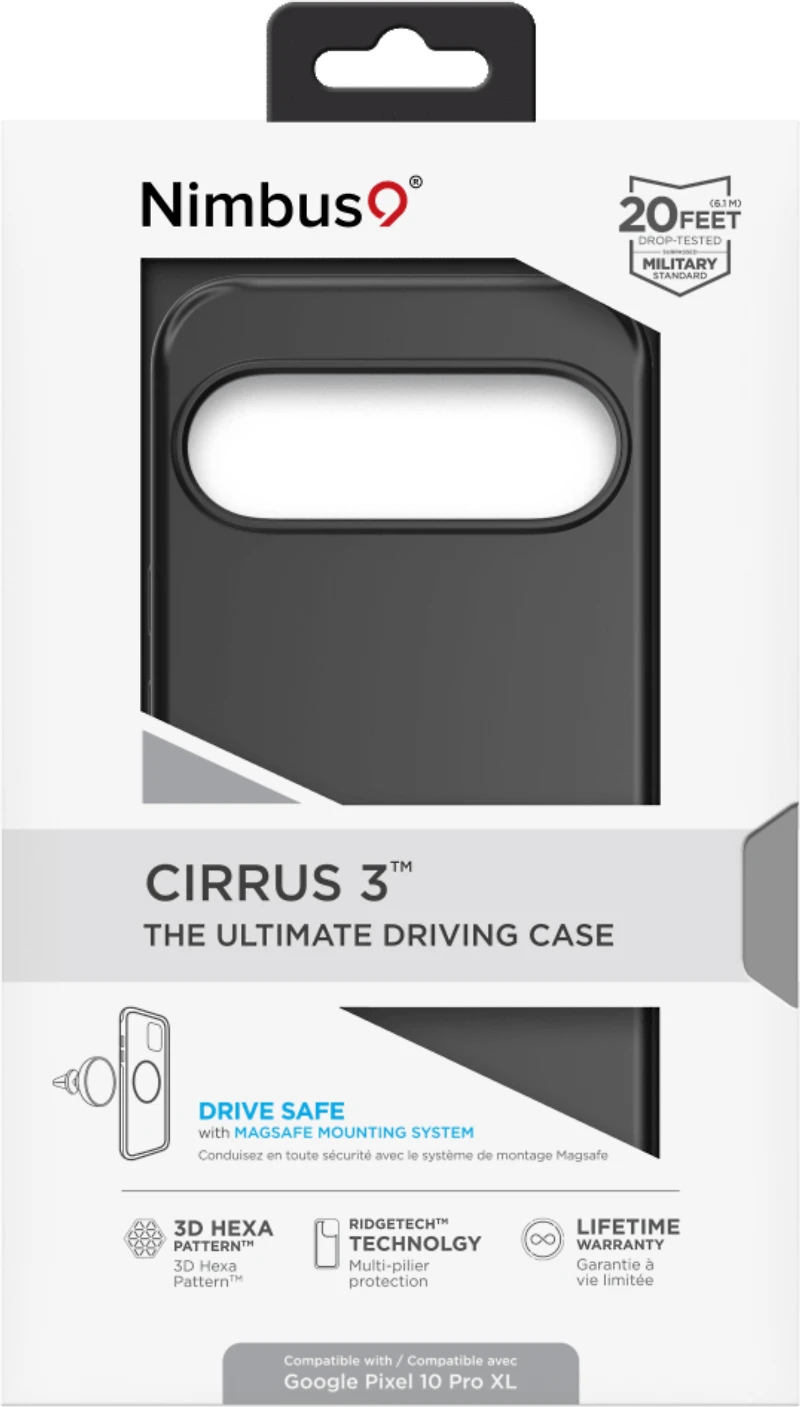 Nimbus9 - Cirrus 3 MagSafe Case Black for Google Pixel 10/10 Pro