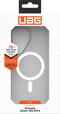 Étui Samsung Galaxy S26 Ultra UAG Dot avec aimant - True Clear Ice/Ash