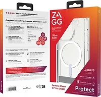 iPhone 15 Pro ZAGG (GEAR4) Crystal Palace Snap Kickstand Case - Clear