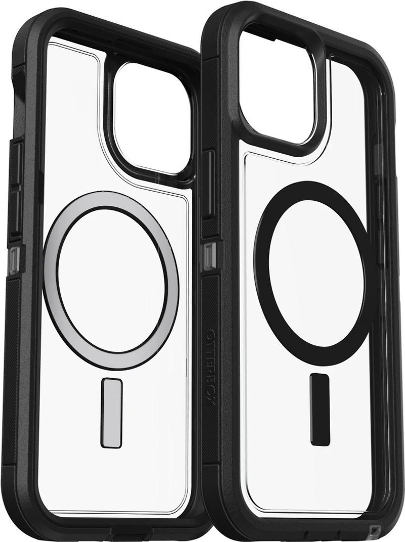 iPhone 15/14/13 Otterbox Defender XT w/ MagSafe Clear Series Case - Clear/Black (Dark Side)