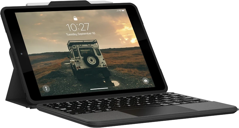 UAG - iPad 10.2" (2019-2021) (7th-9th Gen) Rugged Bluetooth Keyboard w/Trackpad Case - Black
