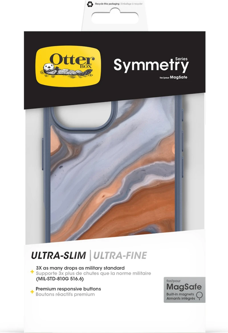 iPhone 16 Otterbox Symmetry Graphics w/ MagSafe Series Case - Blue - High Desert Agate