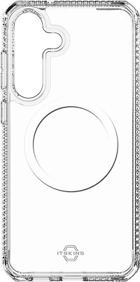 ITSKINS SG5FHMACRTRSP Étui Hybrid_R Clear avec Magnets Transparent pour Samsung Galaxy S25 FE