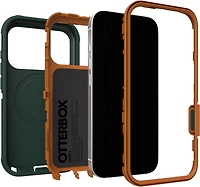 OtterBox - Defender Pro MagSafe Case w/Camera Control Coopersmith (Green) for iPhone 17 Pro