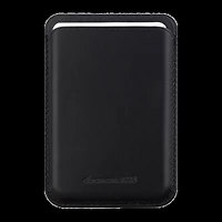 DBRAMANTE1928 LEATHER MAGSAFE WALLET- BLACK
