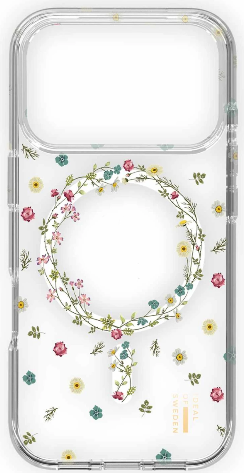 Ideal of Sweden IDCLCMSI2561P507 Étui Clear MagSafe Mid Petite Floral pour iPhone 17 Pro