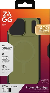 iPhone 17 Pro Max ZAGG Graphene Sedona Snap Case - Sea Kelp
