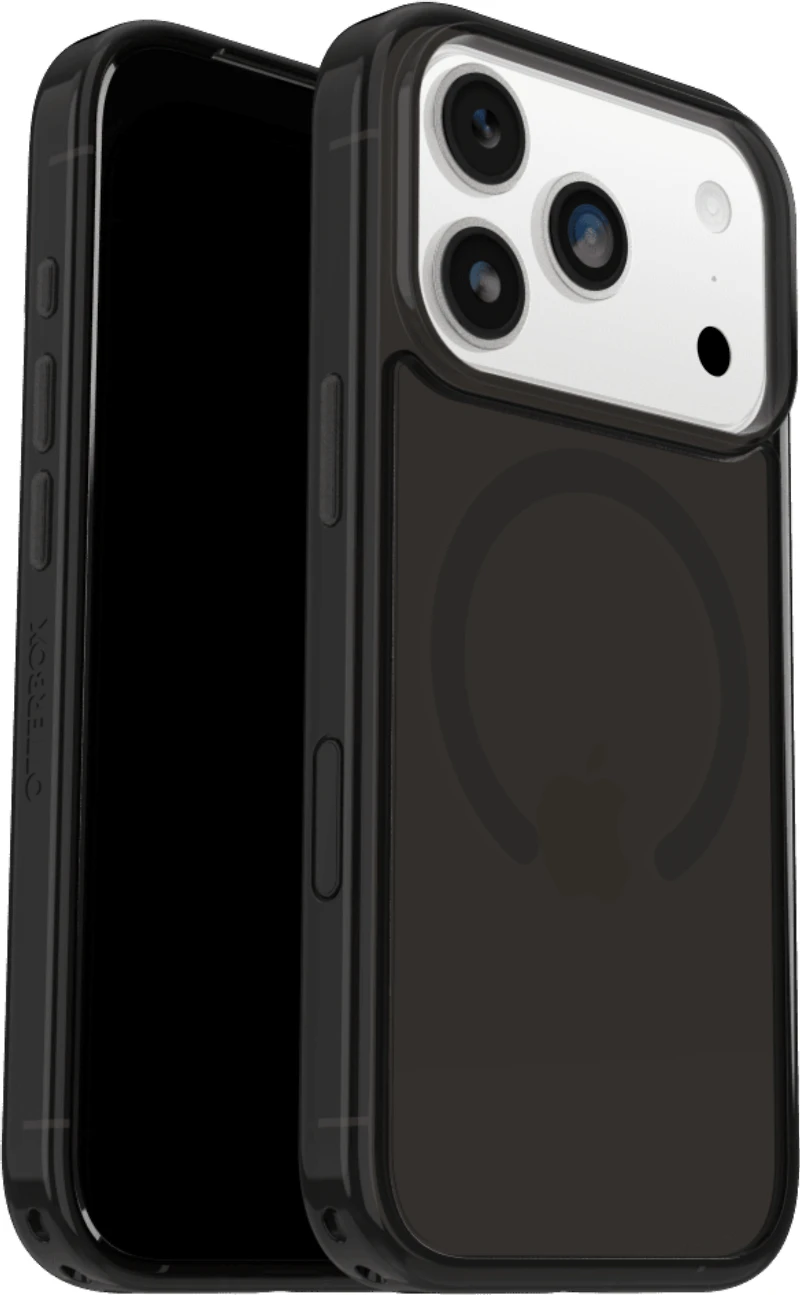 OtterBox 7798850 Étui Symmetry Clear MagSafe avec Contrôle de la Caméra Noir Mist (Noir) pour iPhone 17 Pro